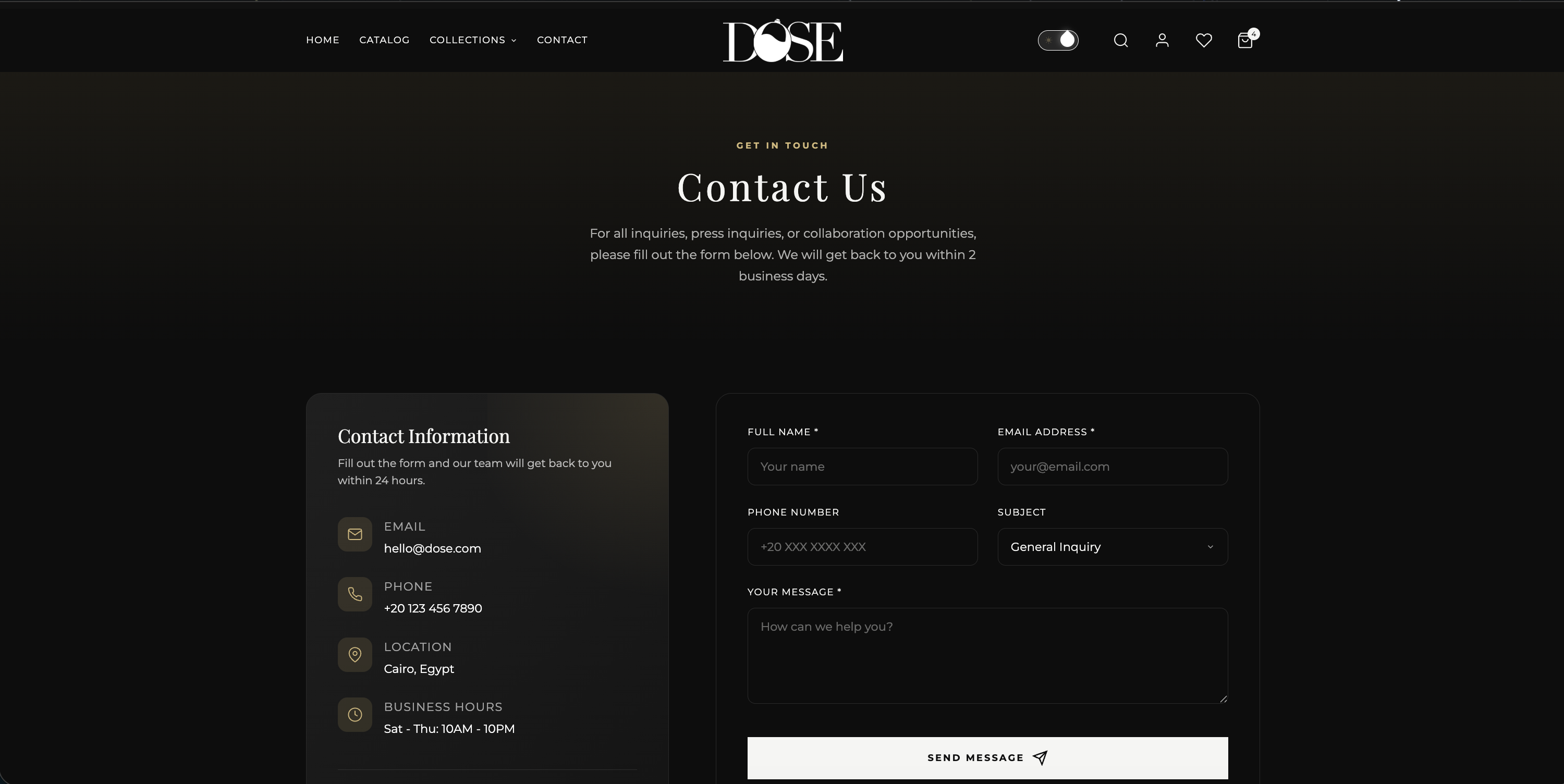 Dose Perfumes Screenshot 6